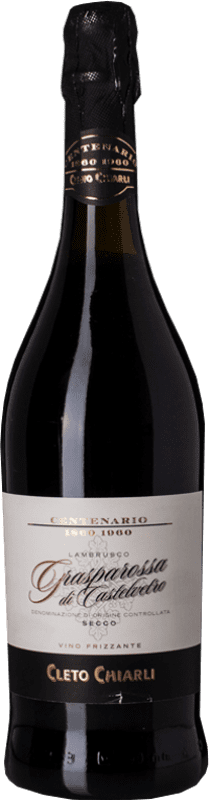 10,95 € Free Shipping | Red wine Cleto Chiarli Secco Centenario D.O.C. Lambrusco Grasparossa di Castelvetro Emilia-Romagna Italy Lambrusco Grasparossa Bottle 75 cl