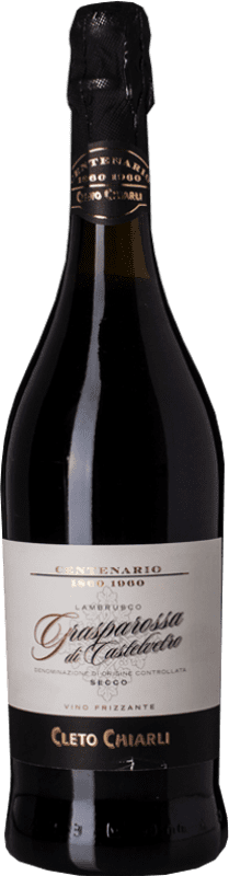 10,95 € Free Shipping | Red Wine Cleto Chiarli Seco — Dry Centenario — Centenary D.O.C. Lambrusco Grasparossa di Castelvetro Emilia-Romagna Italy Lambrusco 75 cl