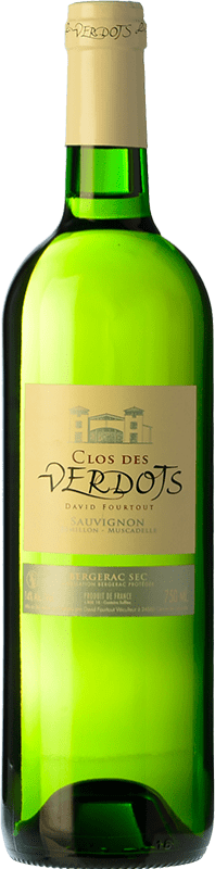 12,95 € Бесплатная доставка | Белое вино Clos des Verdots Blanc Sec старения A.O.C. Bergerac Франция Sauvignon White, Sémillon, Muscadelle бутылка 75 cl