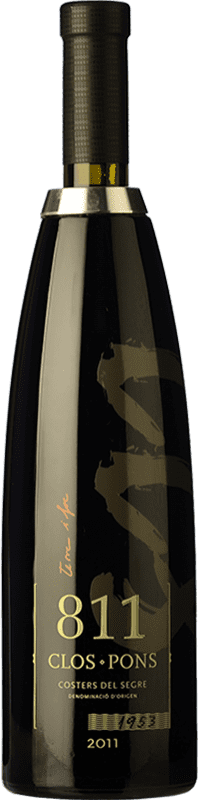 58,95 € Free Shipping | Red wine Clos Pons 811 Aged D.O. Costers del Segre Catalonia Spain Marcelan Bottle 75 cl
