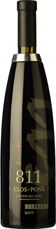 67,95 € Spedizione Gratuita | Vino rosso Clos Pons 811 Crianza D.O. Costers del Segre Catalogna Spagna Marcelan Biologico Bottiglia 75 cl