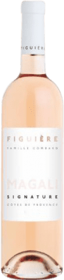 17,95 € 免费送货 | 玫瑰酒 Figuière Cuvée Magali A.O.C. Côtes de Provence 普罗旺斯 法国 Syrah, Cabernet Sauvignon, Grenache Tintorera, Cinsault 瓶子 75 cl
