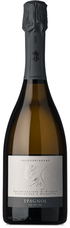 13,95 € Free Shipping | White sparkling Col del Sas Brut D.O.C.G. Prosecco di Conegliano-Valdobbiadene Veneto Italy Glera Bottle 75 cl