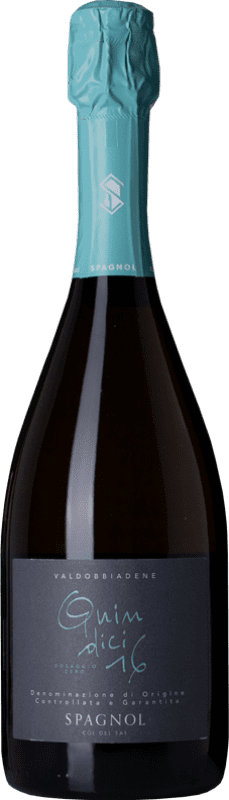 18,95 € 送料無料 | 白スパークリングワイン Col del Sas Dosaggio Zero Quindici16 ブルットの自然 D.O.C.G. Prosecco di Conegliano-Valdobbiadene ベネト イタリア Glera ボトル 75 cl