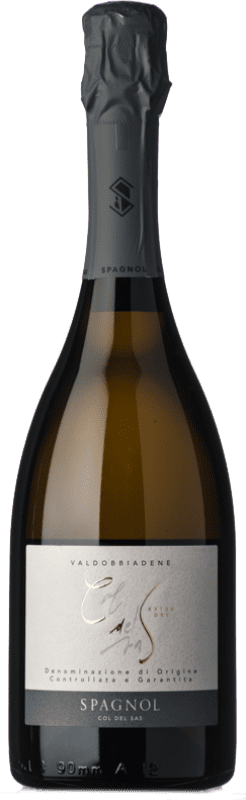 11,95 € 免费送货 | 白起泡酒 Col del Sas Extradry 额外的干燥 D.O.C.G. Prosecco di Conegliano-Valdobbiadene 威尼托 意大利 Glera 瓶子 75 cl