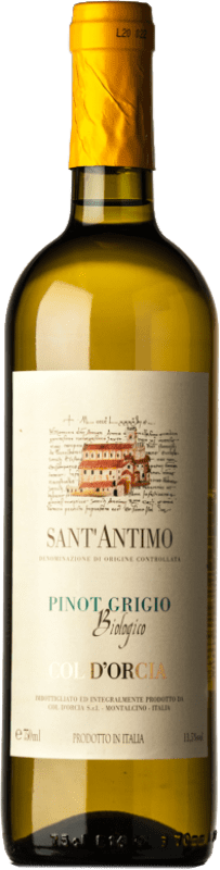 12,95 € Envío gratis | Vino Blanco Col d'Orcia D.O.C. Sant'Antimo Toscana Italia Pinot Gris 75 cl