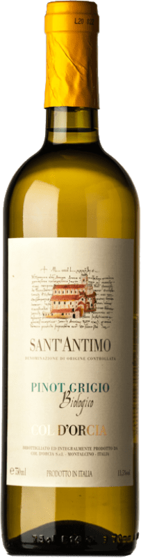 12,95 € Envío gratis | Vino blanco Col d'Orcia D.O.C. Sant'Antimo Toscana Italia Pinot Gris Botella 75 cl