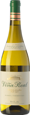 9,95 € Free Shipping | White wine Norte de España - CVNE Viña Real Blanco Fermentado en Barrica Crianza D.O.Ca. Rioja The Rioja Spain Viura Bottle 75 cl