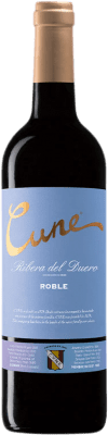 9,95 € Spedizione Gratuita | Vino Rosso Norte de España - CVNE Cune Rovere D.O. Ribera del Duero Castilla y León Spagna Tempranillo Bottiglia 75 cl