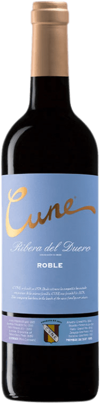 9,95 € Бесплатная доставка | Красное вино Norte de España - CVNE Cune Дуб D.O. Ribera del Duero Кастилия-Леон Испания Tempranillo — Темпранильо Бутылка 75 cl