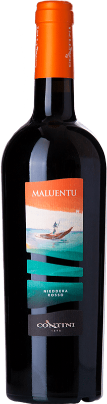 15,95 € Free Shipping | Red wine Contini Nieddera Rosso Maluentu I.G.T. Tharros Sardegna Italy Bottle 75 cl