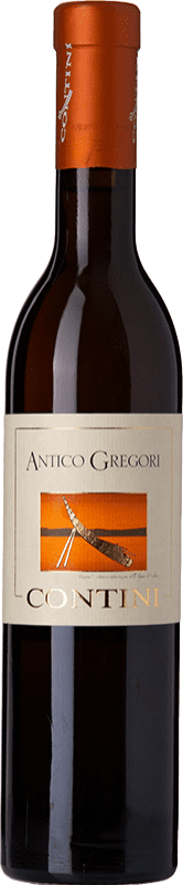97,95 € Envío gratis | Vino blanco Contini Antico Gregori D.O.C. Vernaccia di Oristano Sardegna Italia Vernaccia Media Botella 37 cl