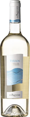 16,95 € Envio grátis | Vinho branco Contini Tyrsos D.O.C. Vermentino di Sardegna Sardenha Itália Vermentino Garrafa 75 cl