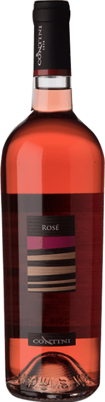 9,95 € Бесплатная доставка | Розовое вино Contini Nieddera Rosé I.G.T. Isola dei Nuraghi Sardegna Италия бутылка 75 cl
