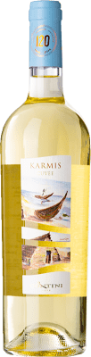 16,95 € Kostenloser Versand | Weißwein Contini Cuvée Karmis I.G.T. Tharros Sardegna Italien Vermentino, Vernaccia Flasche 75 cl