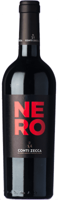 29,95 € 免费送货 | 红酒 Conti Zecca Nero I.G.T. Salento 普利亚大区 意大利 Cabernet Sauvignon, Negroamaro 瓶子 75 cl