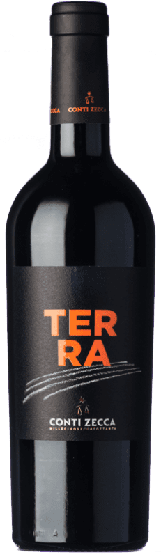 18,95 € 免费送货 | 红酒 Conti Zecca Terra I.G.T. Salento 普利亚大区 意大利 Aglianico 瓶子 75 cl