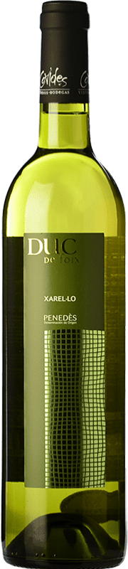4,95 € Kostenloser Versand | Weißwein Covides Duc de Foix Blanc D.O. Penedès Katalonien Spanien Xarel·lo Flasche 75 cl