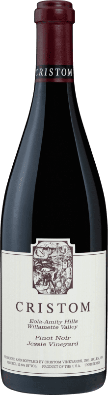 92,95 € Free Shipping | Red wine Cristom Estate Jessie Vineyard Aged I.G. Willamette Valley Oregon United States Pinot Black Bottle 75 cl
