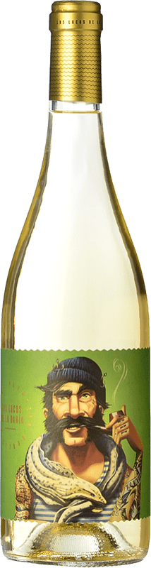 17,95 € Free Shipping | White wine Crusoe Treasure Los Locos de la Bahia Vertxo Spain Verdejo, Hondarribi Zuri Bottle 75 cl