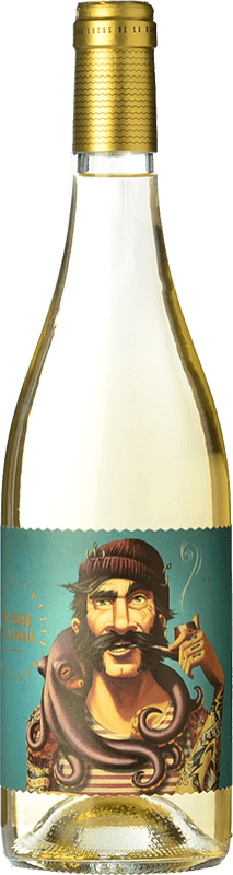 13,95 € Envio grátis | Vinho branco Crusoe Treasure Los Locos de la Bahia Gartxo Espanha Grenache Branca, Hondarribi Zuri Garrafa 75 cl