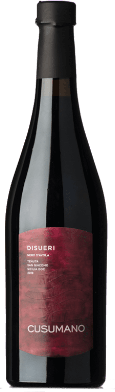 15,95 € 免费送货 | 红酒 Cusumano Disueri D.O.C. Sicilia 西西里岛 意大利 Nero d'Avola 瓶子 75 cl
