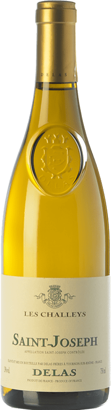 22,95 € Free Shipping | White Wine Delas Frères Les Challeys A.O.C. Saint-Joseph Rhône France Roussanne, Marsanne Bottle 75 cl