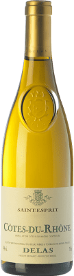 12,95 € 免费送货 | 白酒 Delas Frères Blanc St. Esprit A.O.C. Côtes du Rhône 罗纳 法国 Grenache White, Viognier, Bourboulenc, Clairette Blanche 瓶子 75 cl