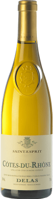 13,95 € 送料無料 | 白ワイン Delas Frères Saint Esprit A.O.C. Côtes du Rhône ローヌ フランス Garnacha — グルナッシュ, Viognier — ヴィオニエ, Bourboulenc — ブルブランク, Clairette — クレレット 75 cl