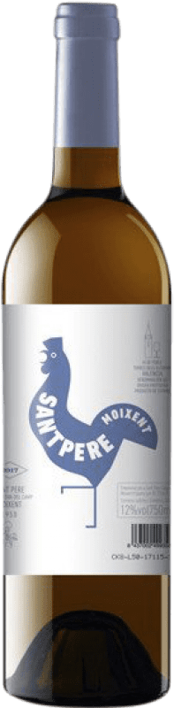 6,95 € 免费送货 | 白葡萄酒 Sant Pere Cooperativa del Camp Moixent D.O. Valencia 巴伦西亚社区 西班牙 Malvasia — 玛尔瓦西亚, Macabeo — 马卡贝奥 75 cl