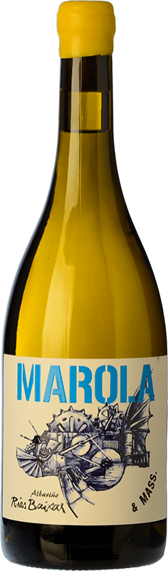 12,95 € Free Shipping | White wine D'Mateo Marola & Mass D.O. Rías Baixas Galicia Spain Albariño Bottle 75 cl