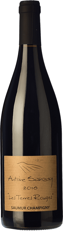 21,95 € Envío gratis | Vino tinto Antoine Sanzay Les Terres Rouges Roble A.O.C. Saumur-Champigny Loire Francia Cabernet Franc Botella 75 cl