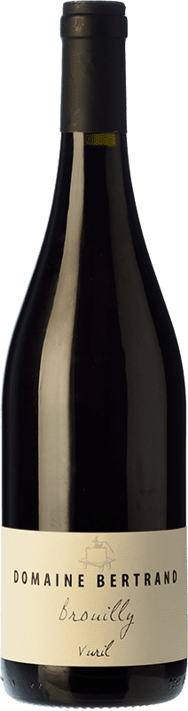 14,95 € 免费送货 | 红酒 Domaine Bertrand Vuril 年轻的 A.O.C. Brouilly 博若莱 法国 Gamay 瓶子 75 cl