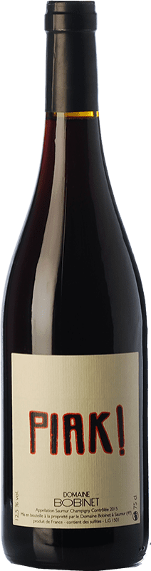 14,95 € Kostenloser Versand | Rotwein Domaine Bobinet Piak Jung A.O.C. Saumur-Champigny Loire Frankreich Cabernet Franc Flasche 75 cl