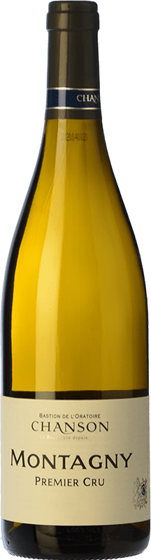 28,95 € Spedizione Gratuita | Vino bianco Chanson Montagny 1er Cru A.O.C. Bourgogne Borgogna Francia Chardonnay Bottiglia 75 cl
