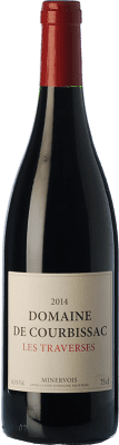 13,95 € Free Shipping | Red wine Domaine de Courbissac Les Traverses Aged A.O.C. Minervois Languedoc France Syrah, Grenache, Monastrell Bottle 75 cl