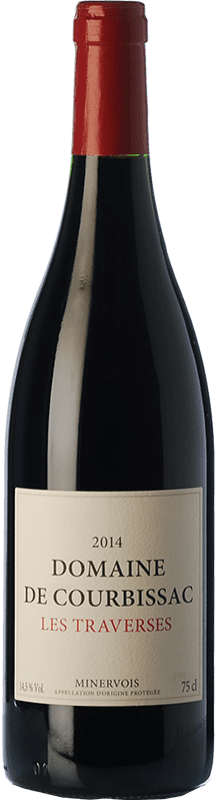 13,95 € Spedizione Gratuita | Vino rosso Courbissac Les Traverses Crianza I.G.P. Vin de Pays Languedoc Languedoc Francia Syrah, Grenache, Monastrell Bottiglia 75 cl