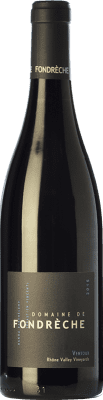 12,95 € Free Shipping | Red wine Fondrèche Rouge Oak A.O.C. Côtes du Ventoux Rhône France Syrah, Grenache, Monastrell Bottle 75 cl