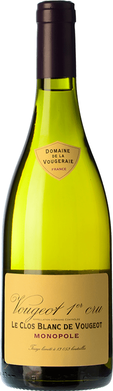 162,95 € Envío gratis | Vino blanco La Vougeraie Blanc 1er Cru Crianza A.O.C. Clos de Vougeot Borgoña Francia Chardonnay, Pinot Gris, Pinot Blanco Botella 75 cl