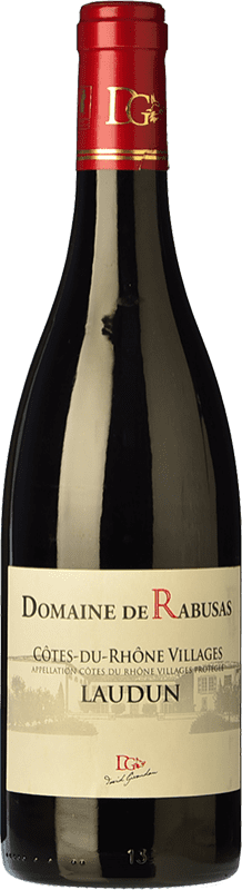 10,95 € Free Shipping | Red wine Rabusas Laudun Rouge Young A.O.C. Côtes du Rhône Villages Rhône France Syrah, Grenache, Monastrell Bottle 75 cl