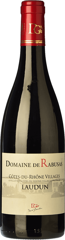 10,95 € Envio grátis | Vinho tinto Domaine de Rabusas Laudun Rouge Jovem A.O.C. Côtes du Rhône Villages Rhône França Syrah, Grenache, Monastrell Garrafa 75 cl