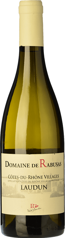 9,95 € Бесплатная доставка | Белое вино Rabusas Laudun Blanc A.O.C. Côtes du Rhône Villages Рона Франция Grenache White, Viognier, Clairette Blanche бутылка 75 cl