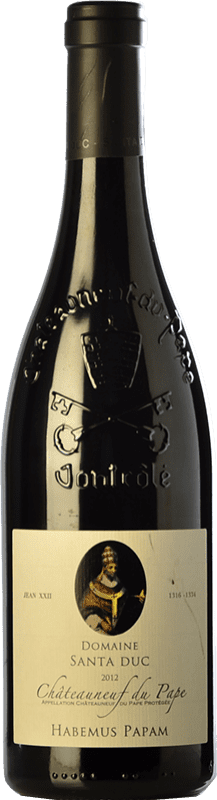 56,95 € Envoi gratuit | Vin rouge Santa Duc Habemus Papam Crianza A.O.C. Châteauneuf-du-Pape Rhône France Syrah, Grenache, Monastrell, Counoise Bouteille 75 cl