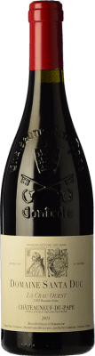 67,95 € Kostenloser Versand | Rotwein Santa Duc La Crau Ouest Alterung A.O.C. Châteauneuf-du-Pape Rhône Frankreich Grenache Eco Biologisch Flasche 75 cl