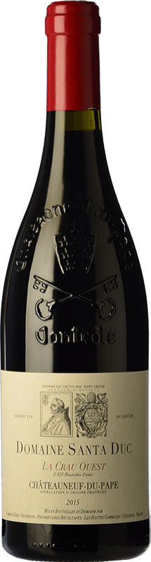 64,95 € 免费送货 | 红酒 Santa Duc La Crau Ouest 岁 A.O.C. Châteauneuf-du-Pape 罗纳 法国 Grenache 瓶子 75 cl