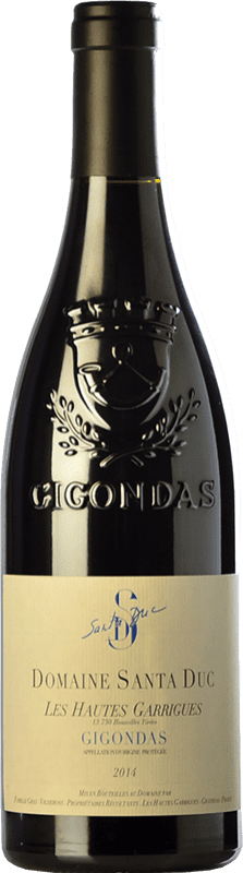 45,95 € Free Shipping | Red wine Santa Duc Les Hautes Garrigues Aged A.O.C. Gigondas Rhône France Grenache, Monastrell Bottle 75 cl