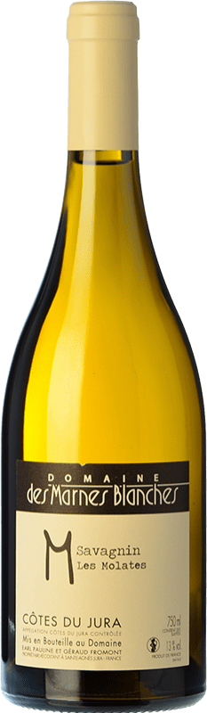 26,95 € 免费送货 | 白酒 Marnes Blanches Les Molates Ouillé 岁 A.O.C. Côtes du Jura 朱拉 法国 Savagnin 瓶子 75 cl