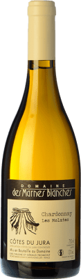25,95 € Envío gratis | Vino Blanco Marnes Blanches Les Molates Ouillé Crianza A.O.C. Côtes du Jura Jura Francia Chardonnay Eco — Ecológico 75 cl