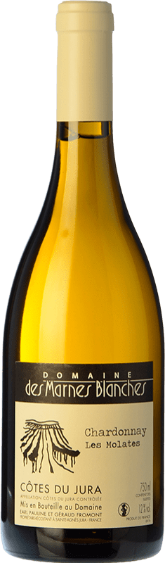 25,95 € Envoi gratuit | Vin Blanc Marnes Blanches Les Molates Ouillé Crianza A.O.C. Côtes du Jura Jura France Chardonnay Eco — Biologique Bouteille 75 cl