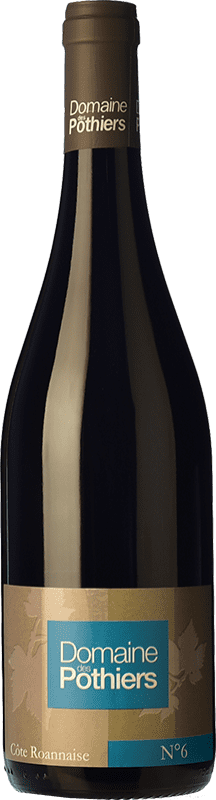 16,95 € Free Shipping | Red wine Domaine des Pothiers Cuvée Nº 6 Oak A.O.C. Côte Roannaise Loire France Gamay Bottle 75 cl